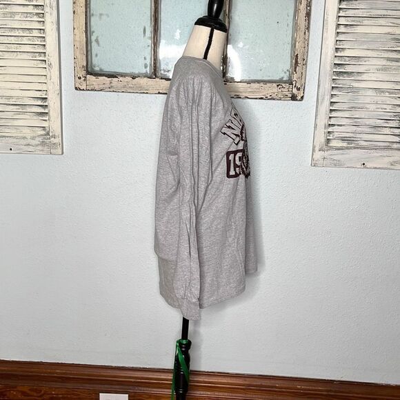 Love Tribe Womens Sweatshirt Tiger Crewneck Heather Grey Size 1X NWT - Picture 5 of 7